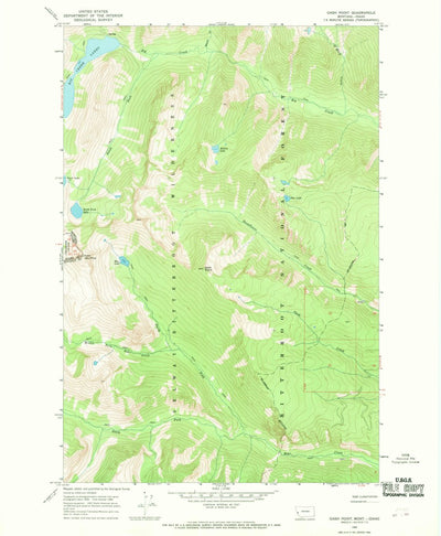 United States Geological Survey Gash Point, MT-ID (1966, 24000-Scale) digital map
