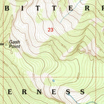 United States Geological Survey Gash Point, MT-ID (1998, 24000-Scale) digital map