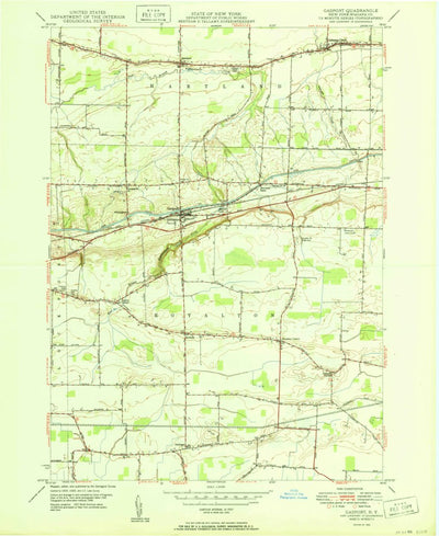 United States Geological Survey Gasport, NY (1950, 24000-Scale) digital map