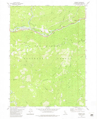 United States Geological Survey Gasquet, CA (1981, 24000-Scale) digital map