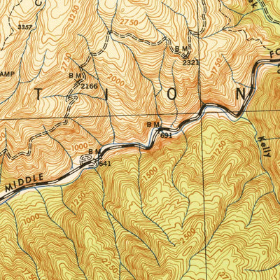 United States Geological Survey Gasquet, CA-OR (1945, 62500-Scale) digital map