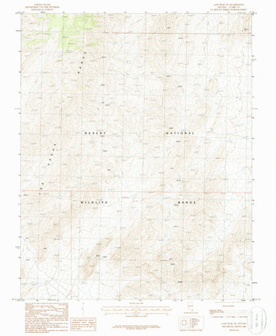 United States Geological Survey Gass Peak NE, NV (1986, 24000-Scale) digital map