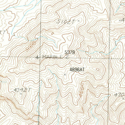 United States Geological Survey Gass Peak NE, NV (1986, 24000-Scale) digital map