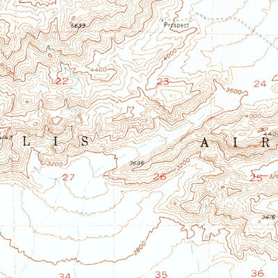 United States Geological Survey Gass Peak, NV (1952, 62500-Scale) digital map