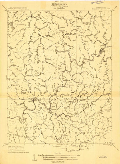 United States Geological Survey Gassaway, WV (1908, 48000-Scale) digital map