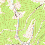 United States Geological Survey Gassaway, WV (1965, 24000-Scale) digital map