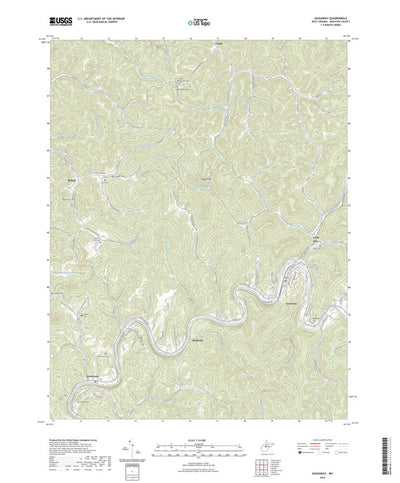 United States Geological Survey Gassaway, WV (2023, 24000-Scale) digital map