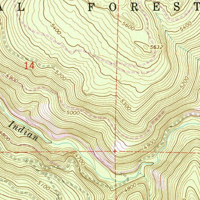 United States Geological Survey Gasset Bluff, OR (1965, 24000-Scale) digital map