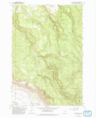 United States Geological Survey Gasset Bluff, OR (1993, 24000-Scale) digital map