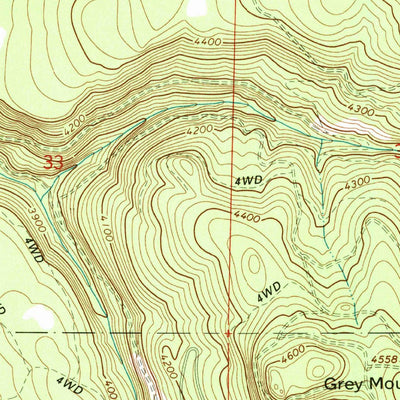 United States Geological Survey Gasset Bluff, OR (1993, 24000-Scale) digital map