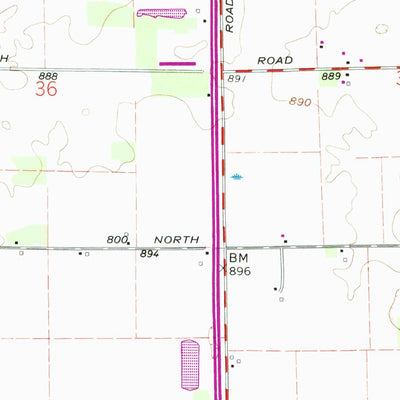 United States Geological Survey Gaston, IN (1960, 24000-Scale) digital map