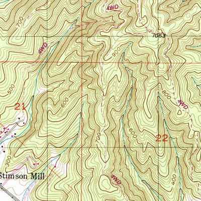 United States Geological Survey Gaston, OR (1956, 24000-Scale) digital map