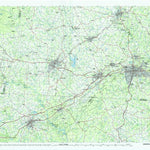 United States Geological Survey Gastonia, NC-SC (1986, 100000-Scale) digital map