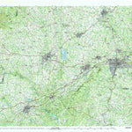 United States Geological Survey Gastonia, NC-SC (1991, 100000-Scale) digital map