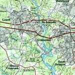 United States Geological Survey Gastonia, NC-SC (1991, 100000-Scale) digital map