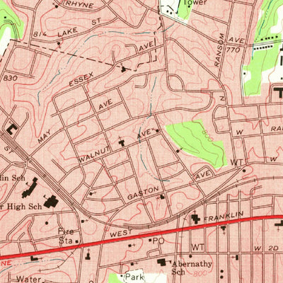 United States Geological Survey Gastonia North, NC (1970, 24000-Scale) digital map