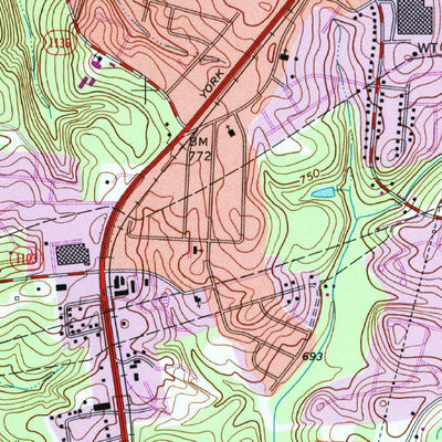 United States Geological Survey Gastonia South, NC-SC (1993, 24000-Scale) digital map