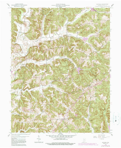 United States Geological Survey Gatchel, IN (1958, 24000-Scale) digital map
