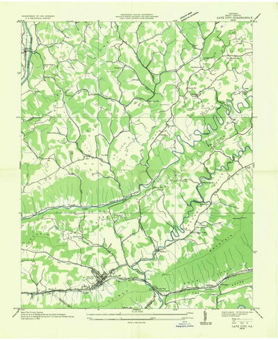 United States Geological Survey Gate City, VA (1935, 24000-Scale) digital map