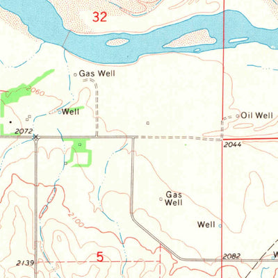 United States Geological Survey Gate NE, OK (1970, 24000-Scale) digital map