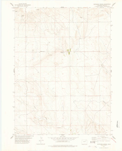 United States Geological Survey Gatehook Spring, CO (1977, 24000-Scale) digital map