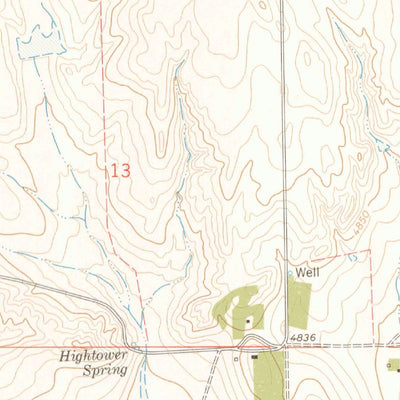 United States Geological Survey Gatehook Spring, CO (1977, 24000-Scale) digital map