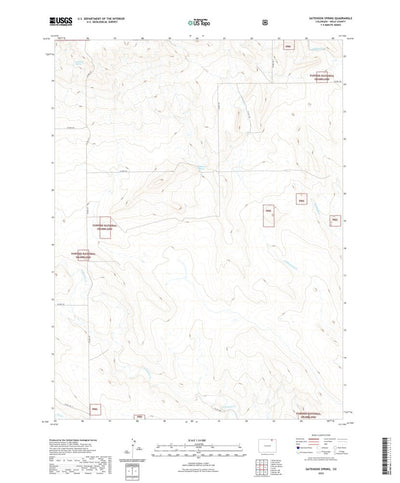 United States Geological Survey Gatehook Spring, CO (2022, 24000-Scale) digital map