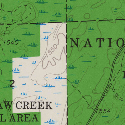 United States Geological Survey Gates Lake, WI (1968, 24000-Scale) digital map