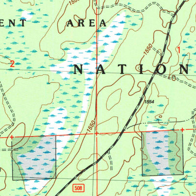 United States Geological Survey Gates Lake, WI (2005, 24000-Scale) digital map