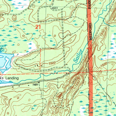 United States Geological Survey Gates Lake, WI (2005, 24000-Scale) digital map