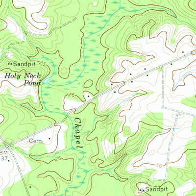 United States Geological Survey Gates, NC-VA (1967, 24000-Scale) digital map