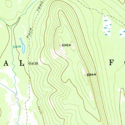 United States Geological Survey Gates Park, MT (1958, 24000-Scale) digital map