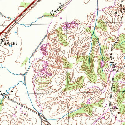 United States Geological Survey Gates, TN (1952, 24000-Scale) digital map