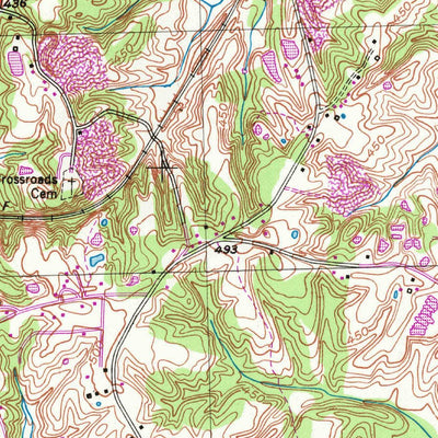 United States Geological Survey Gates, TN (1952, 24000-Scale) digital map