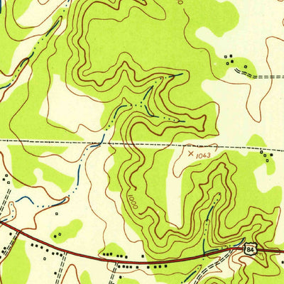 United States Geological Survey Gatesville East, TX (1947, 24000-Scale) digital map