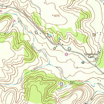United States Geological Survey Gatesville East, TX (1957, 24000-Scale) digital map