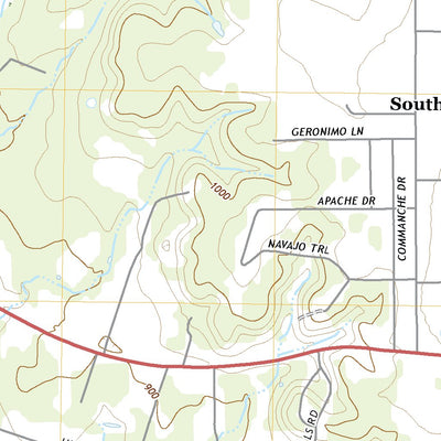 United States Geological Survey Gatesville East, TX (2022, 24000-Scale) digital map