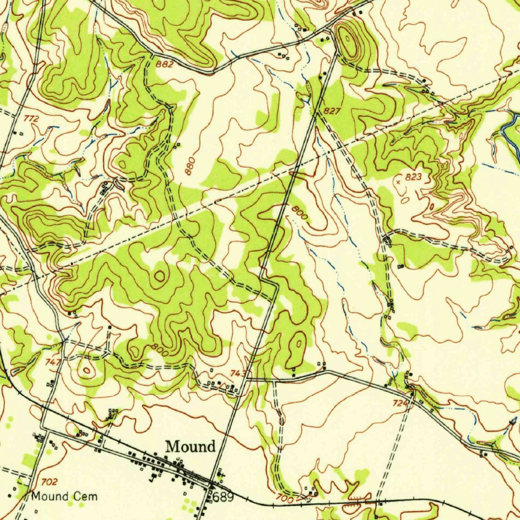 Gatesville, TX (1950, 62500Scale) Map by United States Geological