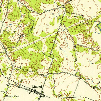 United States Geological Survey Gatesville, TX (1950, 62500-Scale) digital map