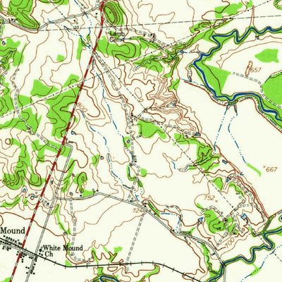 United States Geological Survey Gatesville, TX (1958, 62500-Scale) digital map