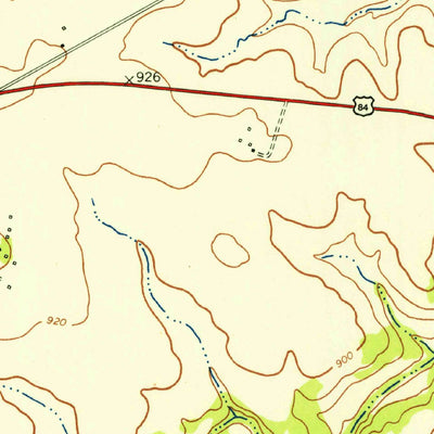 United States Geological Survey Gatesville West, TX (1947, 24000-Scale) digital map