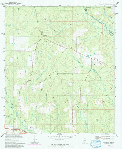 United States Geological Survey Gateswood, AL-FL (1978, 24000-Scale) digital map