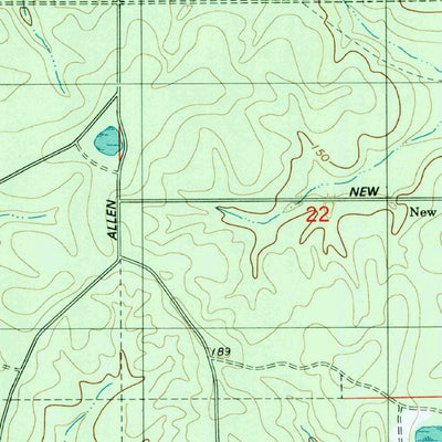 United States Geological Survey Gateswood, AL-FL (1994, 24000-Scale) digital map