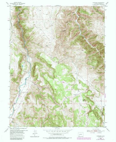 United States Geological Survey Gateview, CO (1954, 24000-Scale) digital map