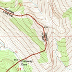 United States Geological Survey Gateway Pass, MT (1995, 24000-Scale) digital map