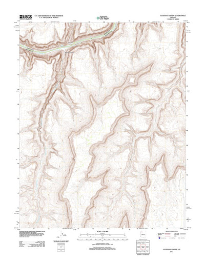 United States Geological Survey Gateway Rapids, AZ (2011, 24000-Scale) digital map
