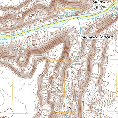 United States Geological Survey Gateway Rapids, AZ (2011, 24000-Scale) digital map