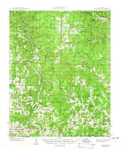 United States Geological Survey Gatewood, MO (1945, 62500-Scale) digital map