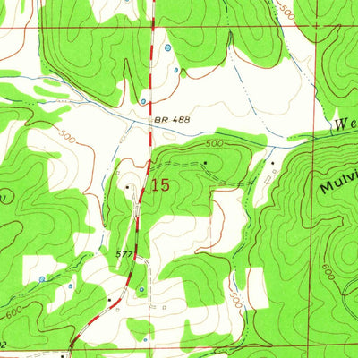 United States Geological Survey Gatewood, MO (1965, 24000-Scale) digital map
