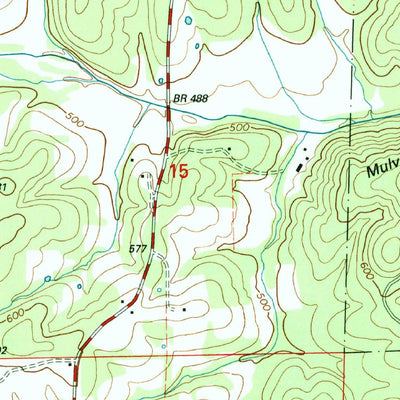 United States Geological Survey Gatewood, MO (1997, 24000-Scale) digital map